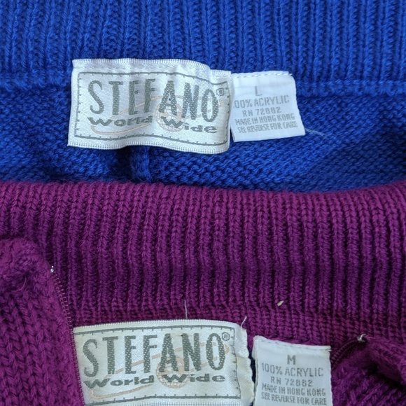 Sweater Stirrup 2 PC Pant Suit Vintage Color Block - Picture 6 of 7